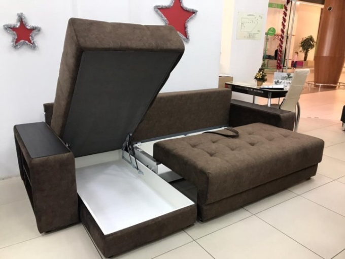 Boss XL диван угловой ALKANTARA шоколад