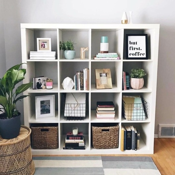Ikea каллакс стеллаж белый