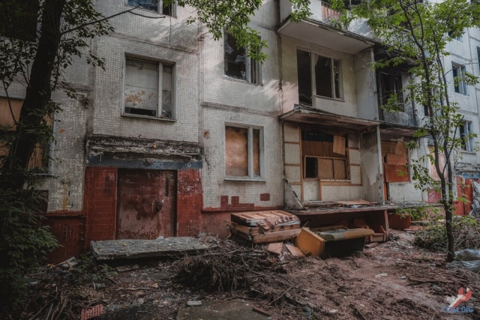 Заброшенный квартал в Москве