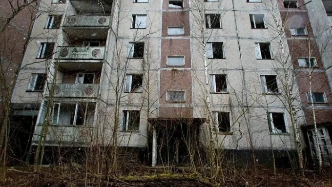 Заброшенные многоэтажки Припять
