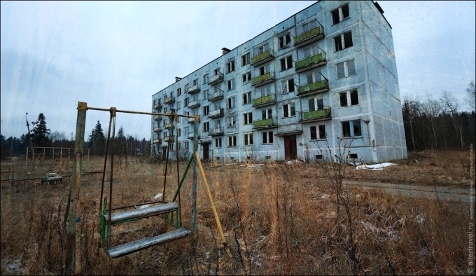 Город призрак в Московской области военный городок