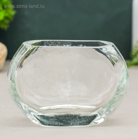 Ваза стеклянная прозрачная