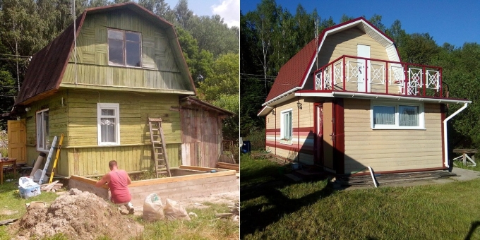 Переделка старого дачного домика