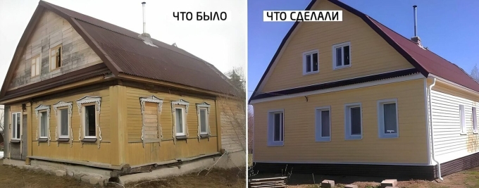 Реконструкция старого дачного домика
