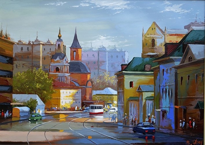 Декоративный городской пейзаж