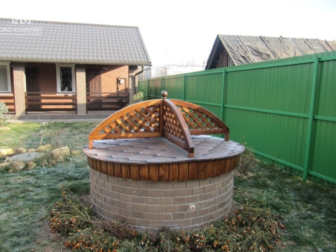 Современная отделка колодца