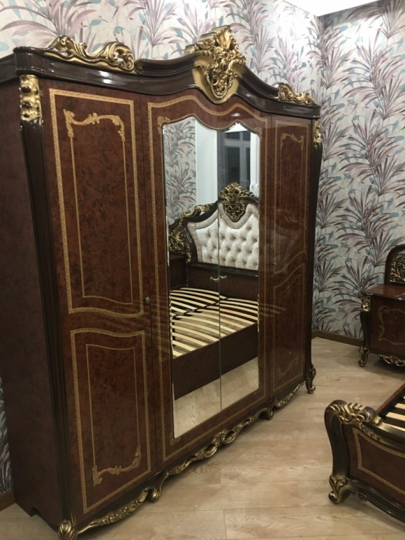 Спальня диа Джоконда с комодом орех глянец
