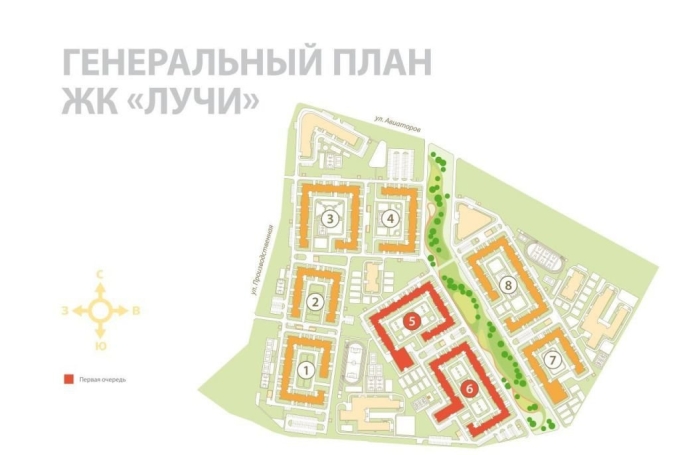 ЖК лучи Солнцево генеральный план