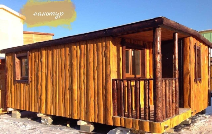 Наружная отделка необрезной доской