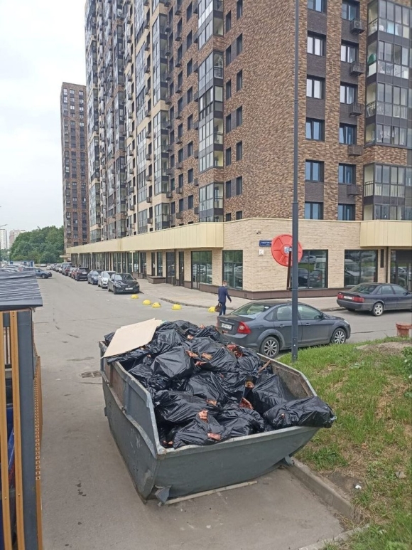 Мусорная гора в Москве