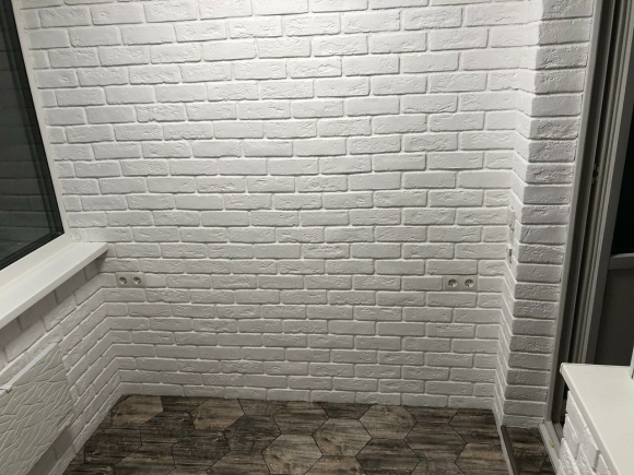 Отделка кирпичиками декоративная