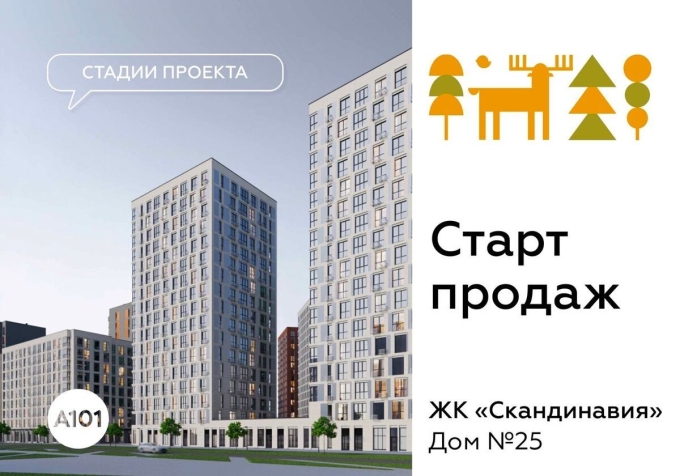 Расстояние от ЖК Скандинавия до метро Потапово