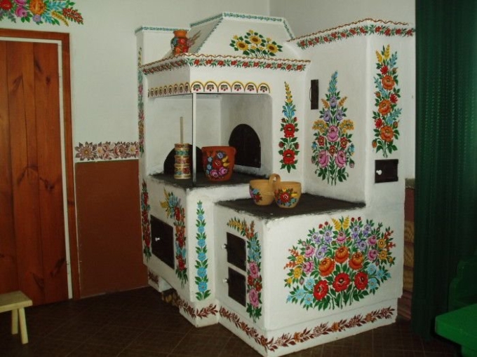 Печка роспись Петриковская
