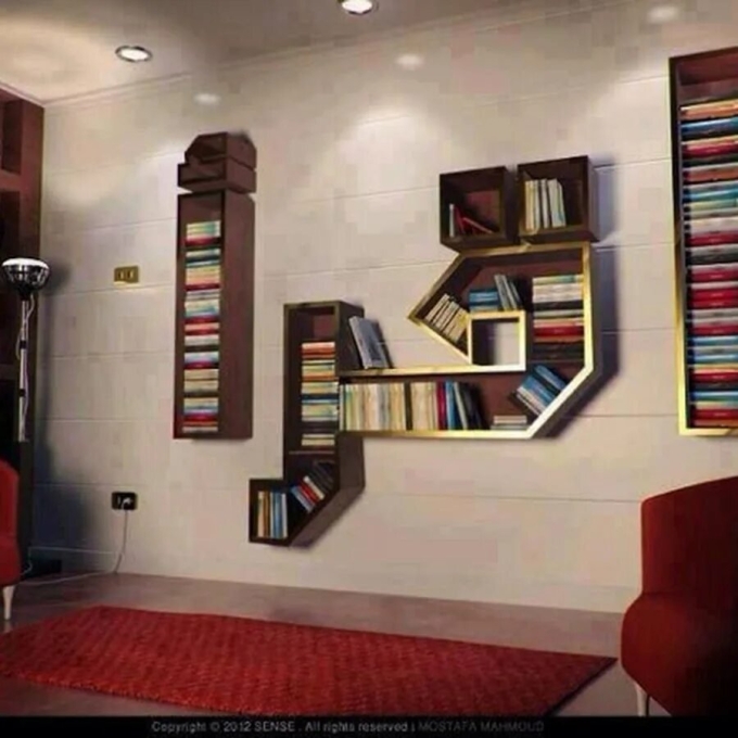 Дизайн книжных стеллажей