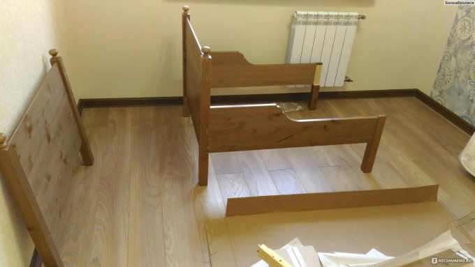 Кровать икеа ЛЕКСВИК раздвижная