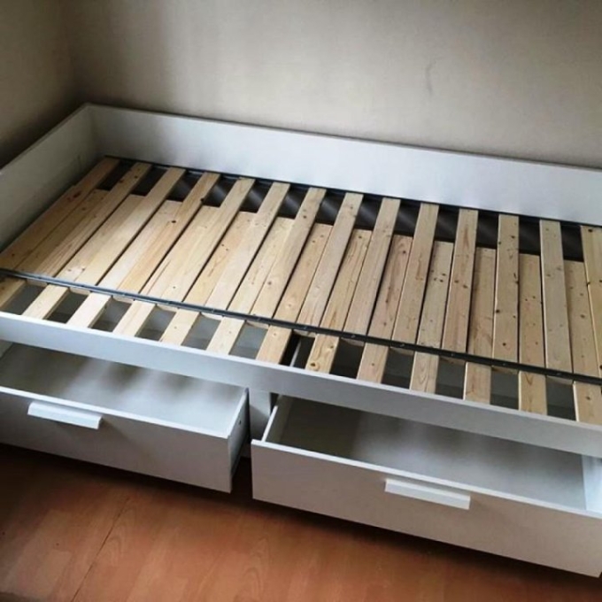 Икеа кровать БРИМНЭС раздвижная