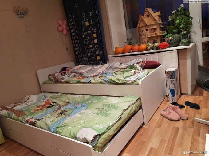 Выдвижная кровать икеа СЛЭКТ