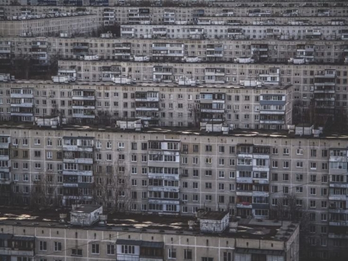 Спальный район Москвы хрущевки