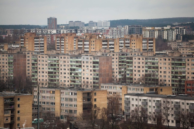 Литва Вильнюс спальные районы