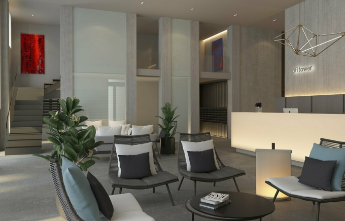 AFI Tower ЖК лаунж зона в жилом комплексе