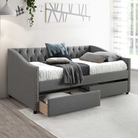 Кровать Annika Upholstered Daybed with Trundle