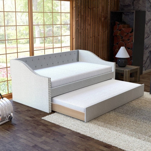 Кровать Annika Upholstered Daybed with Trundle