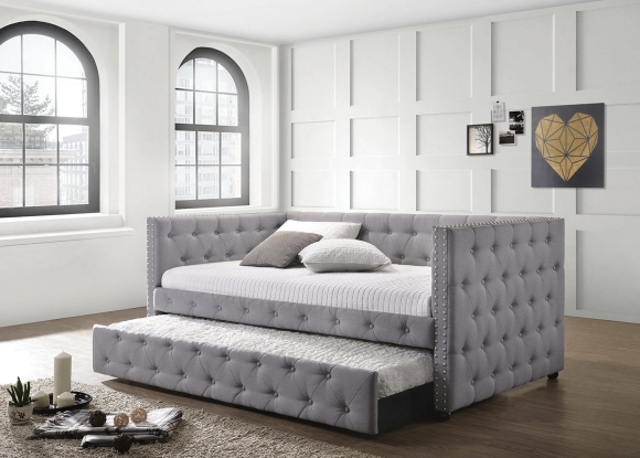 Кровать Annika Upholstered Daybed with Trundle
