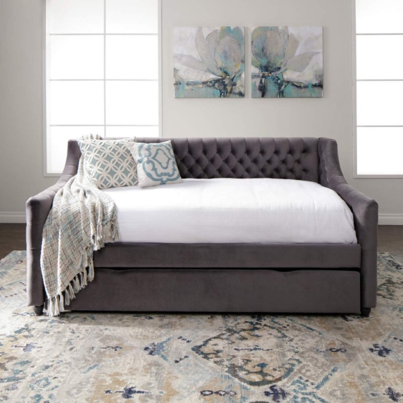 Кровать Annika Upholstered Daybed with Trundle