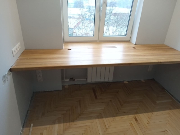 Подоконник ясень цельноламельный