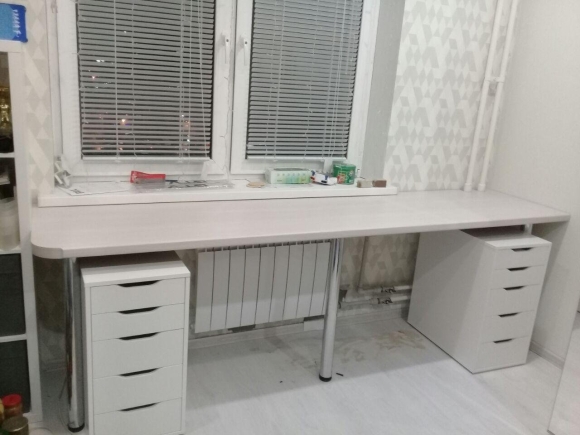 Стол вдоль подоконника икеа