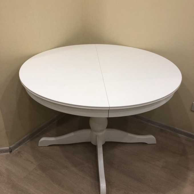 Стол круглый ikea белый