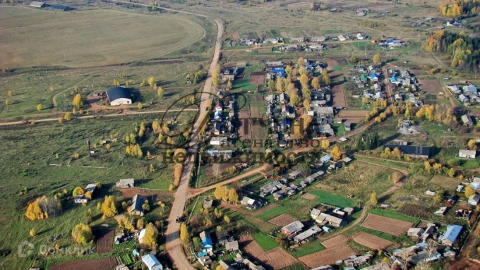 Посёлок Сосновское Нижегородской области с высоты птичьего полета