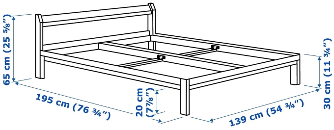 Кровать ikea Neiden