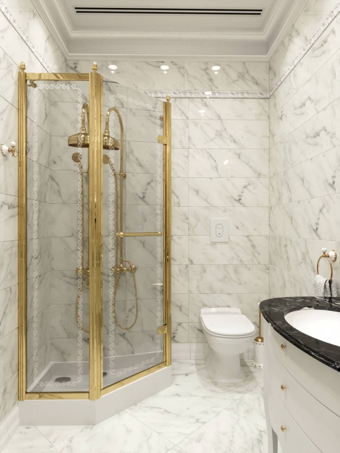 Душевая кабина Marble White