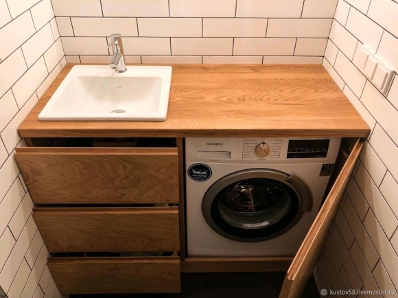 Встроенная раковина под стиральную машину ikea