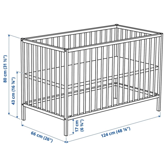 Детская кроватка sniglar ikea