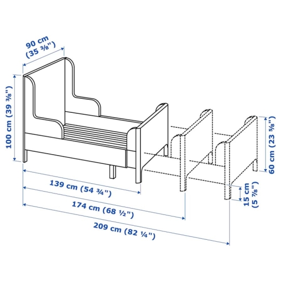 Детская кровать ikea раздвижная
