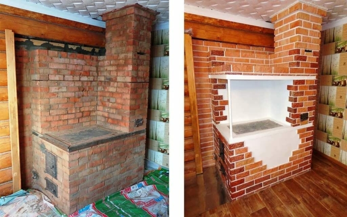 Отделка печей из кирпича