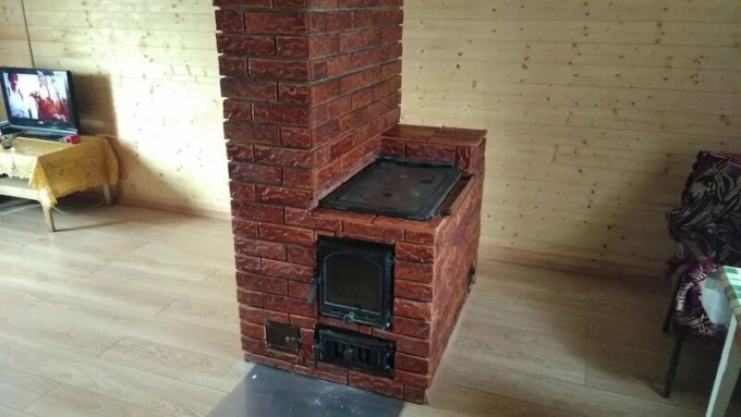 Отделка кирпичной печи