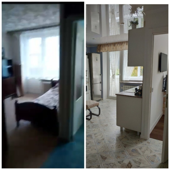 Перепланировка хрущевки до и после
