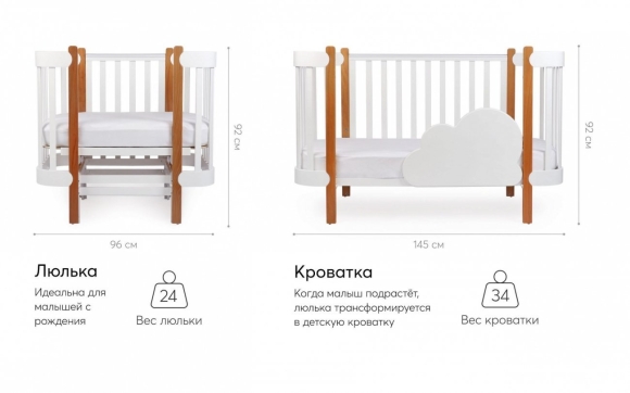 Кровать детская Happy Baby Mommy Lux