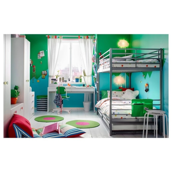 Двухъярусная кровать svarta от ikea
