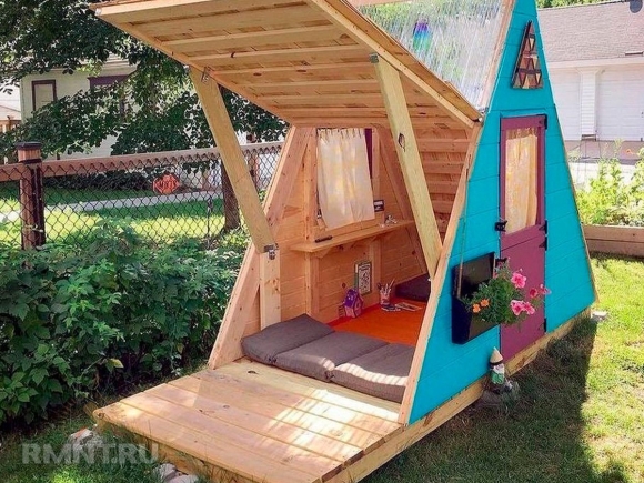 Детские домики для дачи своими руками