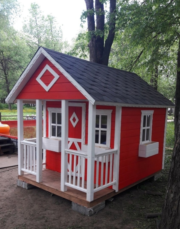 Детские деревянные домики
