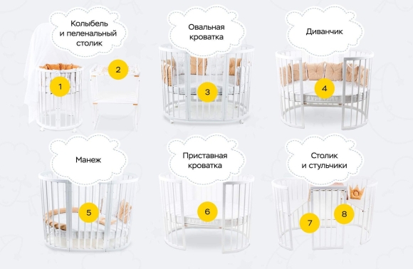 Детская кроватка Sleep and smile