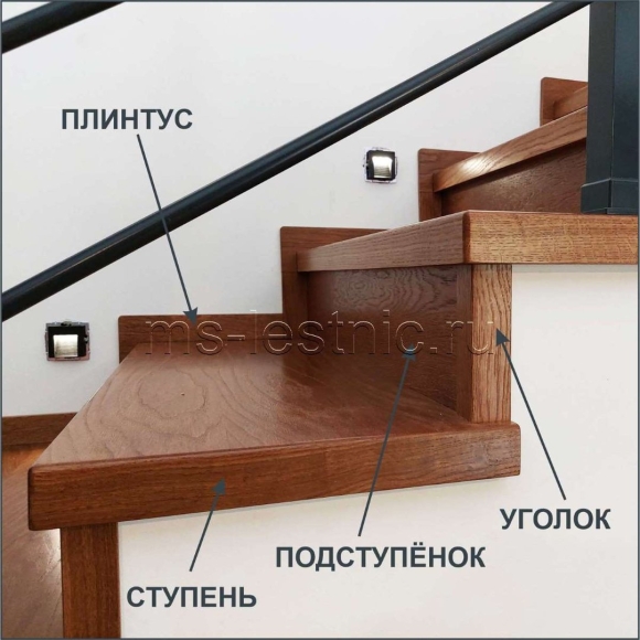 Ступени МДФ шпонированный
