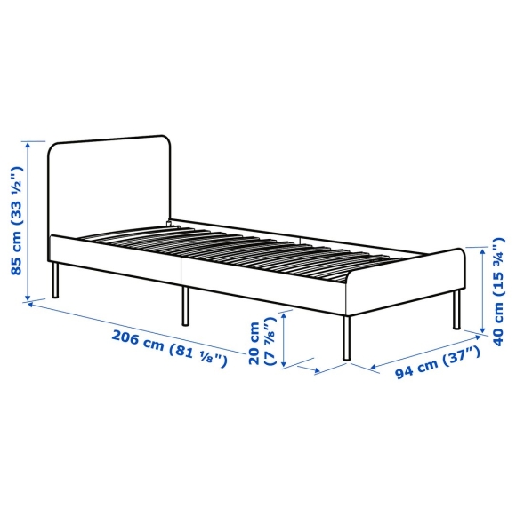 Кровать ikea Слаттум