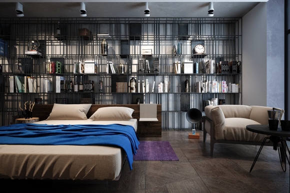 Loft Apartments Москва стеллажи
