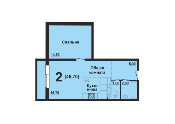 Планировка полуторной квартиры