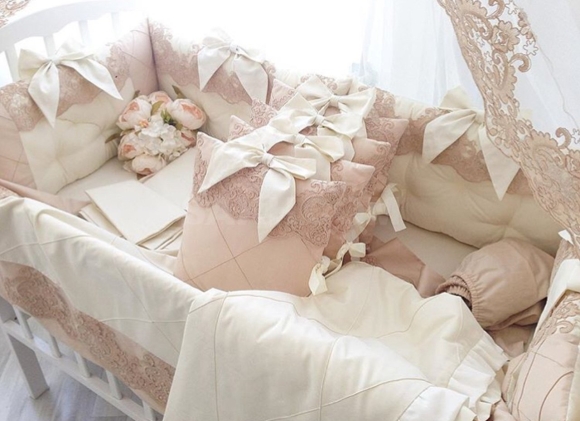 Бортики Premium Baby Classic голубые